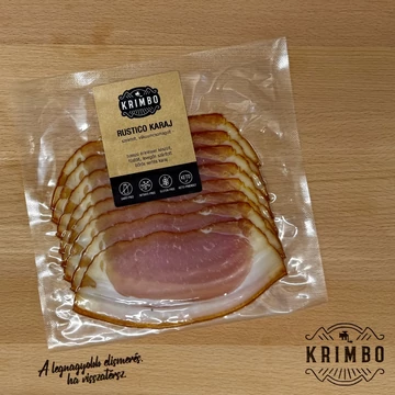 szeletelt, adalékmentes, érlelt KRIMBO Angolszalonna